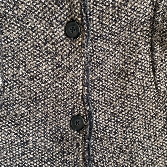 J. JILL Grey Soft Tweed Knit Button Front Oversized Cardigan Size Large - Picture 5 of 9